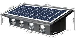 2 Mode RGB Wall Light LED Solar Powered Lights IP65 Color Changing