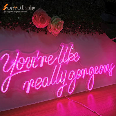 Acrylic Neon Led Channel Letters 3500K Warm White Neon Initial Light