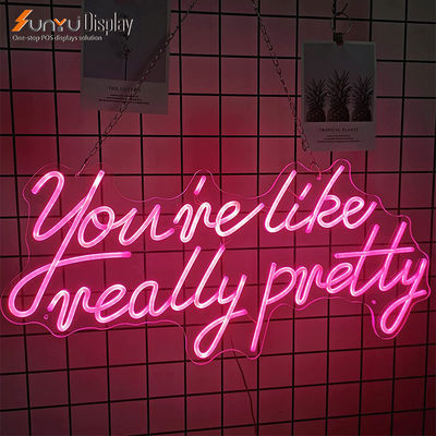 Acrylic Neon Led Channel Letters 3500K Warm White Neon Initial Light