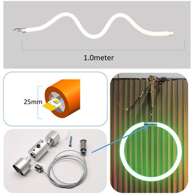 25mm Dia Silicone Dimmable LED Strip 12V 24V Flexible Neon Tube Lighting