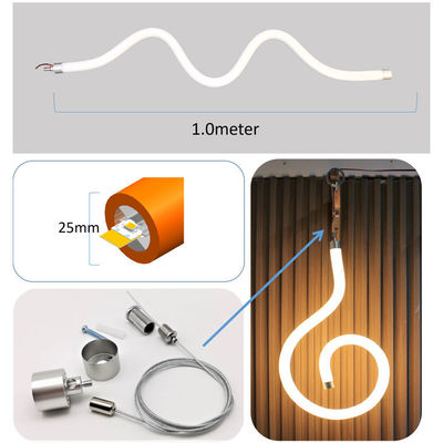 25mm Dia Silicone Dimmable LED Strip 12V 24V Flexible Neon Tube Lighting