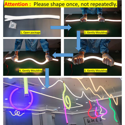 25mm Dia Silicone Dimmable LED Strip 12V 24V Flexible Neon Tube Lighting
