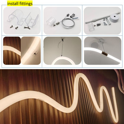 25mm Dia Silicone Dimmable LED Strip 12V 24V Flexible Neon Tube Lighting