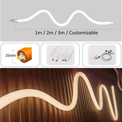 25mm Dia Silicone Dimmable LED Strip 12V 24V Flexible Neon Tube Lighting