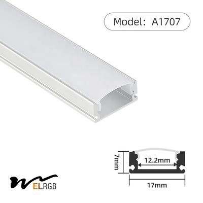 1m-3m 17x7mm Led Strip Aluminum Profile For Led Strip Lighting