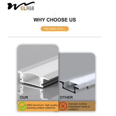 Anodizing Led Aluminium Profile 3m Aluminum Channel For Led Strips