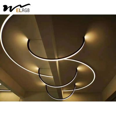 17x4mm Led Aluminum Channel Profile Curved Bendable Led Strip Light Profile
