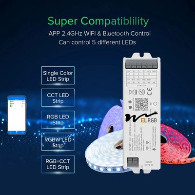 WB5 Controller LED Strip Light Parts 5CH RGB RGBW CCT Dimmer Controller
