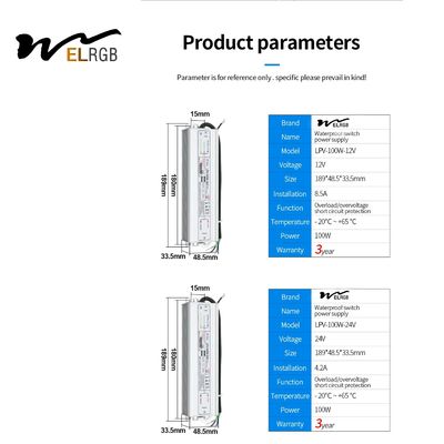 Ip67 12v Led Controller LED Strip Light Parts Waterproof Rgb Led Controller