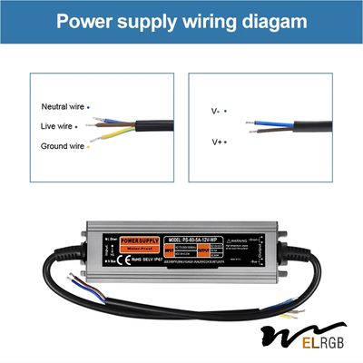 IP67 Smps Transformer LED Strip Light Parts 200W Switching Power Transformer