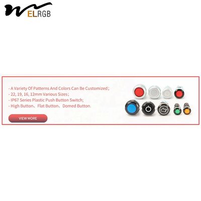 19mm 22mm Metal Push Button Switch 12mm 16mm Illuminated Momentary Switch