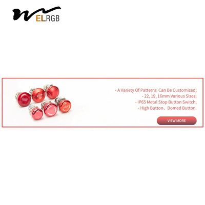 19mm 22mm Metal Push Button Switch 12mm 16mm Illuminated Momentary Switch
