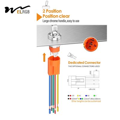 16mm 16A Metal Toggle Switch LED Light Spare Parts Push Button Toggle Switch