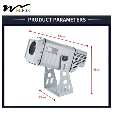300W Gobo Logo Projector Light Indoor Work Light 6000K Waterproof Gobo Projector