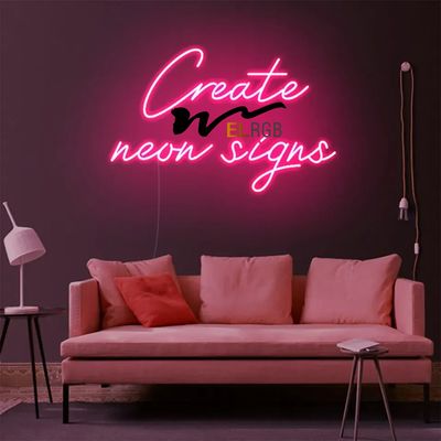 Happy Birthday Acrylic Led Letters LED Decorative Lights 2835SMD Neon Sign