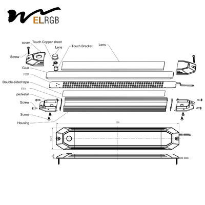 540Lm Surface Mount Marine Ceiling Light IP67 For Boat Yacht