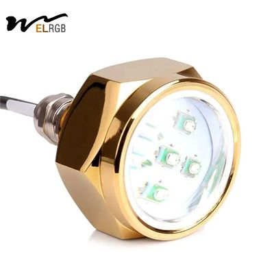 6000K LED Marine Lights Rgb Drain Plug Light Daylight Alert 2700lm