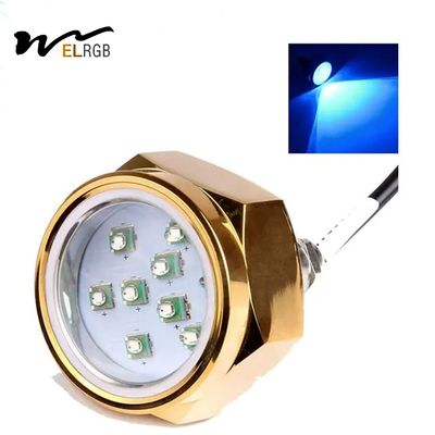 6000K LED Marine Lights Rgb Drain Plug Light Daylight Alert 2700lm