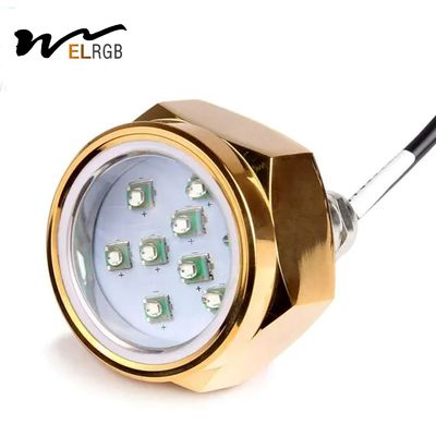 6000K LED Marine Lights Rgb Drain Plug Light Daylight Alert 2700lm