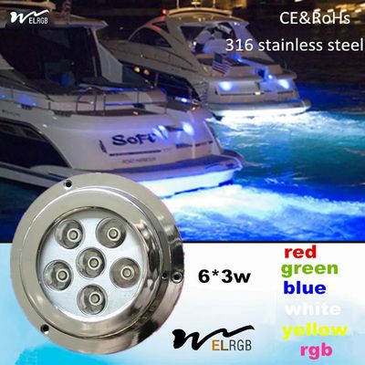 18w 12 Volt LED Marine Lights Pure White Led Boat Dock Lights