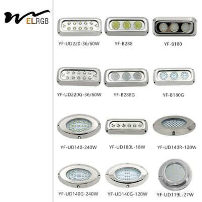 Bronze 450w Ocean Led Underwater Lights IP68 Underwater Transom Lights