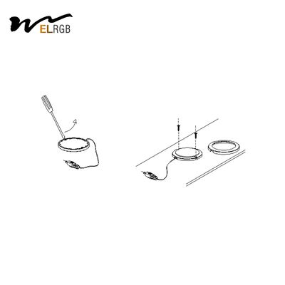 SMD2835 Ultra Thin Recessed Ceiling Lights LED Marine Lights Aluminum + PC