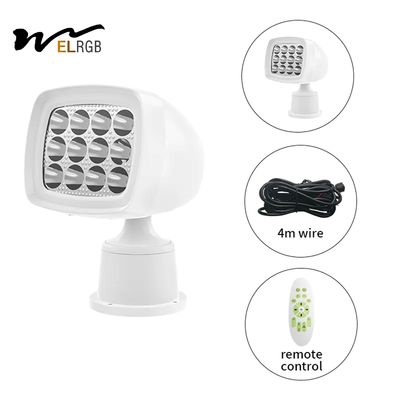 60w Marine Searchlight 50M Remote Control Marine Spotlight White
