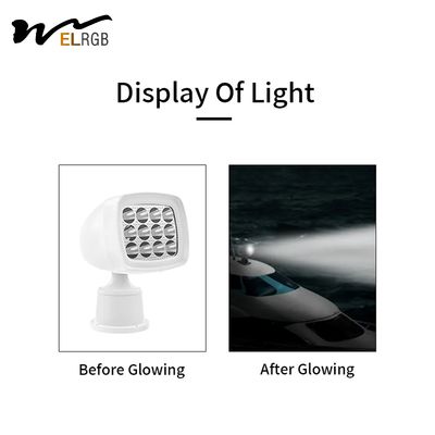 60w Marine Searchlight 50M Remote Control Marine Spotlight White