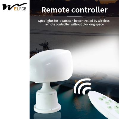 60w Marine Searchlight 50M Remote Control Marine Spotlight White