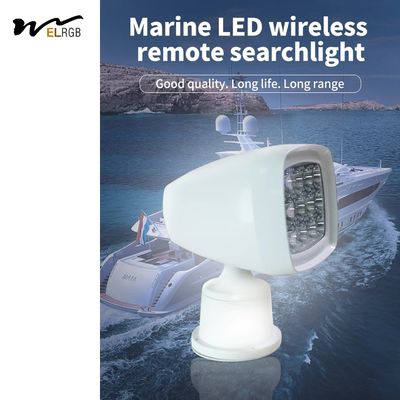 60w Marine Searchlight 50M Remote Control Marine Spotlight White