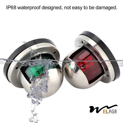5050SMD IP68 Boat Bow Headlights Red Green LED Bow Navigation Light