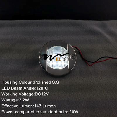 147 Lumen Navigation Stern Light LED Marine Lights 5000 Hours Lifespan