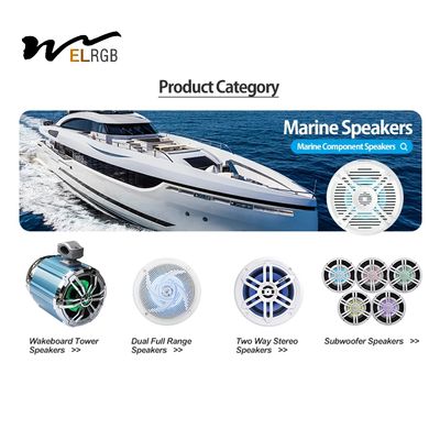300W Boat Tower Speakers LED Marine Lights 4 Ohms IP65 Waterproof