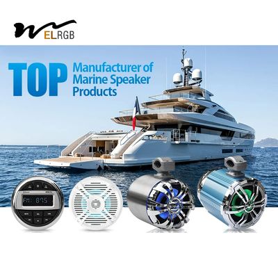 300W Boat Tower Speakers LED Marine Lights 4 Ohms IP65 Waterproof