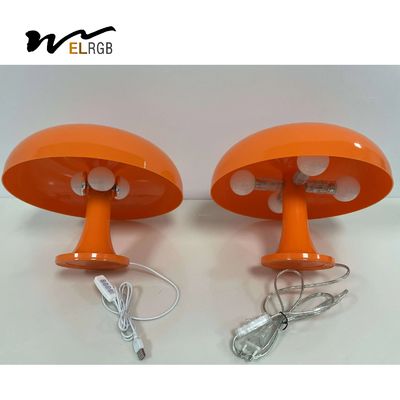 Acrylic Orange Mushroom Lamp Indoor Work Light E27 Switch Control