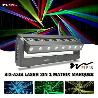 7800K 6 Head Laser Bar Indoor Work Light 200W IP20 AC110-240V