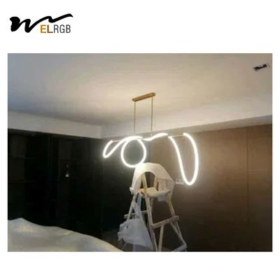 7000lm Restaurant Led Strip Chandelier Led Rope Chandelier 110~240V