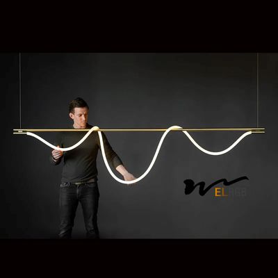 7000lm Restaurant Led Strip Chandelier Led Rope Chandelier 110~240V