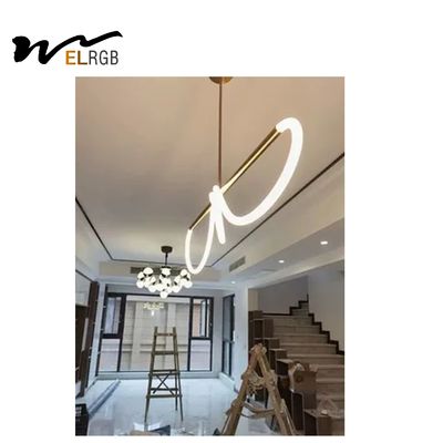 7000lm Restaurant Led Strip Chandelier Led Rope Chandelier 110~240V