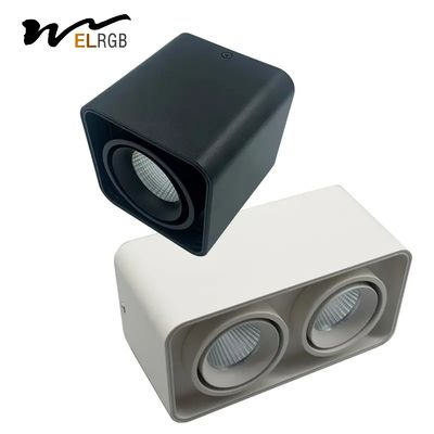 25w 30w Square LED Spotlight Indoor Work Light Trimless COB Surface Mounted