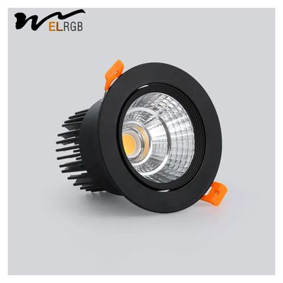 5w 7w 9w 12w Recessed Cob Spotlight Indoor Work Light Adjustable Brightness