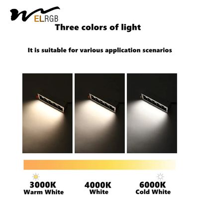 IP55 Ceiling Recessed Led Strip Lighting 7W 10W 2700K-3000K Warm White