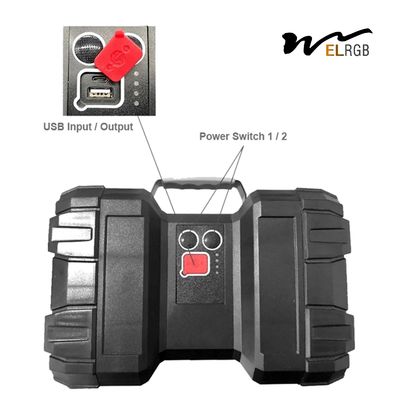 40W Multi Function Portable Searchlight IP55 High Powered Handheld Spotlight
