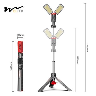 3000K 4000K Outdoor Working Light 10000LM Rechargeable Tripod Work Light