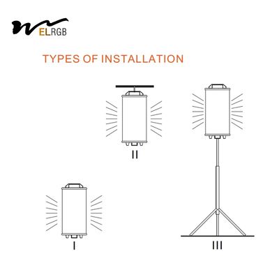 2835SMD IP64 Tripod Led Work Light Rechargeable Led Construction Lights