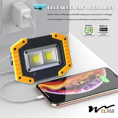 30W 1500LM Rechargeable Portable Flood Light Outdoor Working Light For Camping