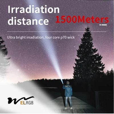 90000 Lumens Outdoor Working Light 6000K Rechargeable Hunting Spotlight