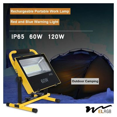 4800lm Rechargeable Led Floodlight 60W Portable Emergency Work Light