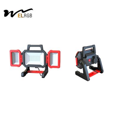 3000LM Folding Outdoor Working Light IP54 Portable Flood Light Rechargeable