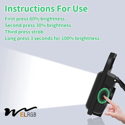 800Lm COB Rechargeable Keychain Light Portable 4 Light Modes Pocket
